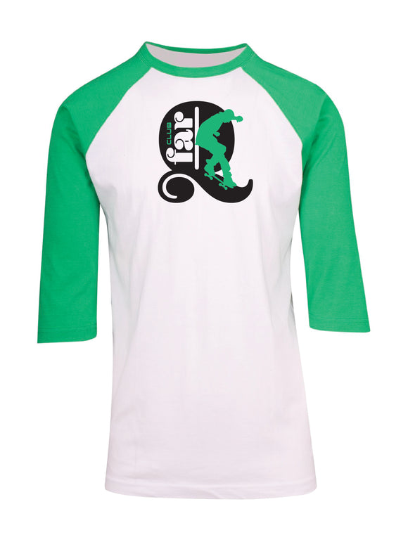 Club Far Q Skater1 - 3Q Raglan