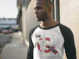 Far Q Buster "I ain't afraid of no hoax"- 3/4 Raglan